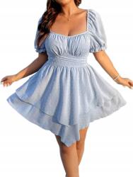 Shein XL Aszimmetrikus Ruha Hangsúlyos Derékrésszel