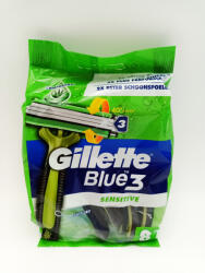 Gillette eldobható borotva 8 db Blue 3 Sensitive