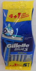 Gillette eldobható borotva 5 db Blue 3 Simple