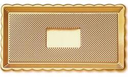 ALCAS Szolgálótálca arany SZENT MEDORO 15x35 cm - ALCAS (018.3)