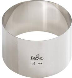 Decora Rozsdamentes acél tortakarima, kerek, 7×6 cm - Decora (0063802)