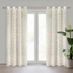 Takoy EVA MINGE Kész sötétítő függöny ROSES hálós anyagból rózsa applikációval 140 x 250 cm