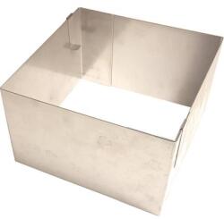 DR ranty Fix méretű 15x15 cm-es négyzet alakú, állítható, szilárd szerkezetű forma (magassága 12 cm) - DR ranty (DRC1)