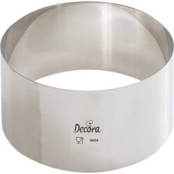 Decora Rozsdamentes tortaforma kerek 9x6 cm - Decora (0063804)