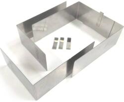 DR ranty Állítható középméretű téglalap alakú forma (magasság 8 cm) - DR ranty (DRH8)