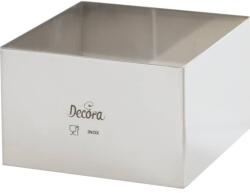 Decora Tortakarima rozsdamentes négyzet 22 × 22 × 6 cm - Decora (0063788)