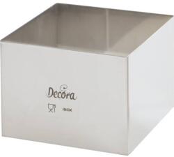Decora Tortakárima rozsdamentes, négyzetes 15×15×6 cm - Decora (0063785)