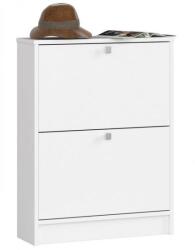AKORD Dulap depozitat incaltaminte, pantofar, placa laminata, 2 sertare, alb, 60x20x80 cm GartenVIP DiyLine (166820-AK) Pantofar