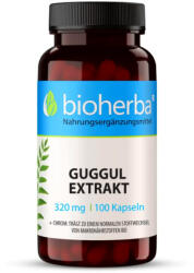 Bioherba GUGGUL EXTRACT - Koffeinmentes Zsírégetés, Pajzsmirigy Optimalizálás, Koleszterin Optimalizálás - 60 Kapszula - Bioherba