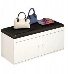 Muvu Cipősszekrény Ülőgarnitúra Tárolórekesz Fehér Modern Pad Tágas Loft (SZAFKA NA BUTY SIEDZISKO SCHOWEK)