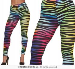 Fiestas Guirca Szivárvány leggings Disco Tigris csíkos nadrág 80 90 M (16440)