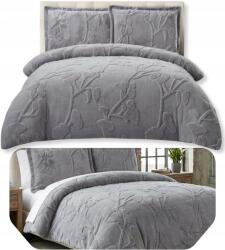 Antonio Ágyneműhuzat Maci 200x220 +2x70x80 cm Flanel Meleg Téli Puha 3D szett (Pościel MIŚ 200x220 +2x70x80 cm jasno szara)