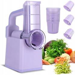 Bedee Elektromos tálalószekrény cserélhető pengékkel Gyümölcs- és Jégzöldségekhez (Maszyna do krojenia warzyw z bębnem)