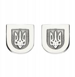 AB-Ag Fülbevaló Háromszög Trágya stift ezüst 925 0, 9cm тризуб (KTRÓJZĘBY)