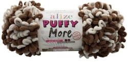 alize Puffy MORE 6627 - krém, barna (kétoldalas kötésminta) (m6627)