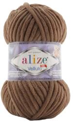 alize Velluto 466 - barna (zsenília fonal, 100g, 68m) (vel466)