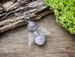 R. M. ékszer Szenvedély angyal botswana achát ásvány medál (12500-RM)