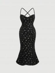 Shein Velúr Mintás Ruha (4XL) (610251)