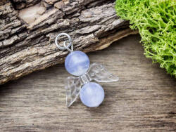 R. M. ékszer Elevenség angyal kalcedon ásvány medál (12495-RM)