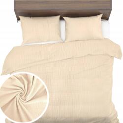 Sense Ágyneműhuzat Muszlin 160x200+2x70x80 Ágyneműhuzat finom légáteresztő Természetes (MUŚLIN JASNY BEŻ)