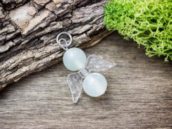 R. M. ékszer Életkedv angyal jáde ásvány medál (12497-RM)