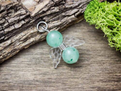 R. M. ékszer Önbizalom angyal aventurin ásvány medál (12479-RM)