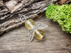 R. M. ékszer Gazdagság angyal citrin ásvány medál (12485-RM)