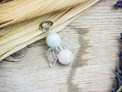 R. M. ékszer Felelősség angyal morganit ásvány medál (14314-RM)