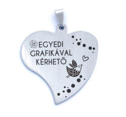 R. M. ékszer Személyre szabott feliratos szív medál (12703-RM)