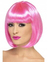 Smiffy's Rózsaszín Rövid Neon Bob Paróka (SF42392)