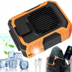 Bedee 3 sebességes övre szerelhető ventilátor F49 narancssárga mini ventilátor (WIATRACZEK PRZENOŚNY)