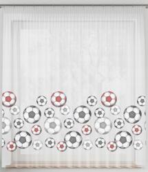 Markizeta Mg Függöny Fátyol Labda piros 250x155cm Kész Szalaggal (piłkicz)