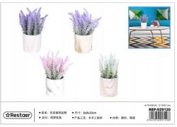  Dekoratív mesterséges növény márvány kaspóban (929120)