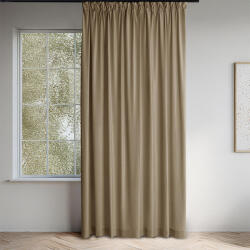 decoDoma Draperie catifelată FILUMI bej închis 140 x 250 cm 1 buc