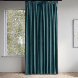 decoDoma Draperie catifelată FILUMI petrol 140 x 250 cm set 2 buc