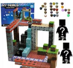  Mágneses Építőkockák Pixelek Kocka Blokkok Erős 184 el (KLOCKI MAGNETYCZNE MINECRAFT 184 KLOCKI)