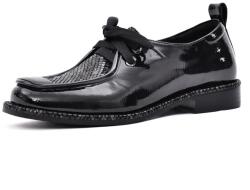 Epica Pantofi dama din piele naturala lacuita, Epica, F6F680004A 45-L, negru