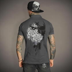 HYRAW tricou bărbați HYRAW - ROSES OF DEATH - Polo - 261PL02