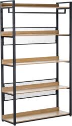 Mobikon Raft pardoseala mdf laminat stejar fier negru Kilos 120x40x200 cm (0000400928) Raft