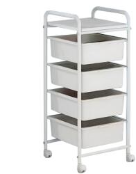 Mobikon Raft pardoseala mobil fier mdf plastic alb Sufik 33x42x74 cm (0000400278) Raft