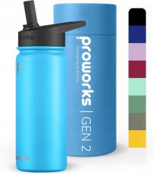 Proworks Hőszigetelt vizes palack szívószállal Gen 2 540ml thermo (PW-3000-Z136)