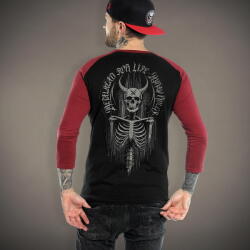 HYRAW tricou bărbați cu mânecă 3/4 HYRAW - HORNED GRAY - 261LS01