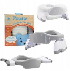 Potette Plus Bili 15msc. Wc-fedéllel 2in1 Szürke-fehér Potette (30229PP-GRAY)