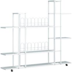 Mobikon Raft pardoseala fier alb Laskia 120x27x114, 5 cm (0000400281) Raft