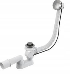 Alcadrain Kádszifon automata dugóval fém A55K-100 (A55K-100)