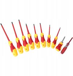  9 db-os csavarhúzó készlet otthonra, műhelybe és elektromos munkákhoz (YT-065)