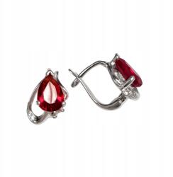 AB-Ag Ezüst fülbevaló finom elegáns 925 ezüst cirkóniákkal