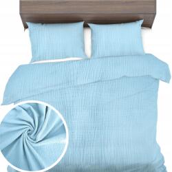 Sense Ágyneműhuzat Muszlin 160x200+2x70x80 Ágyneműhuzat finom légáteresztő Természetes (MUŚLIN BŁĘKIT)