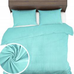 Sense Ágyneműhuzat Muszlin 160x200+2x70x80 Ágyneműhuzat finom légáteresztő Természetes (MUŚLIN MIĘTA)