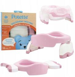 Potette Plus Bili 15msc. Wc-fedéllel 2in1 Rózsaszín-fehér -Potette (2730B-PINK)